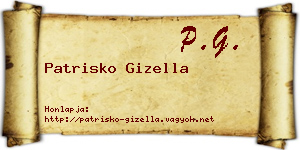 Patrisko Gizella névjegykártya
